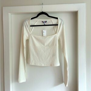 NWT Urban Outfitters white long sleeve top